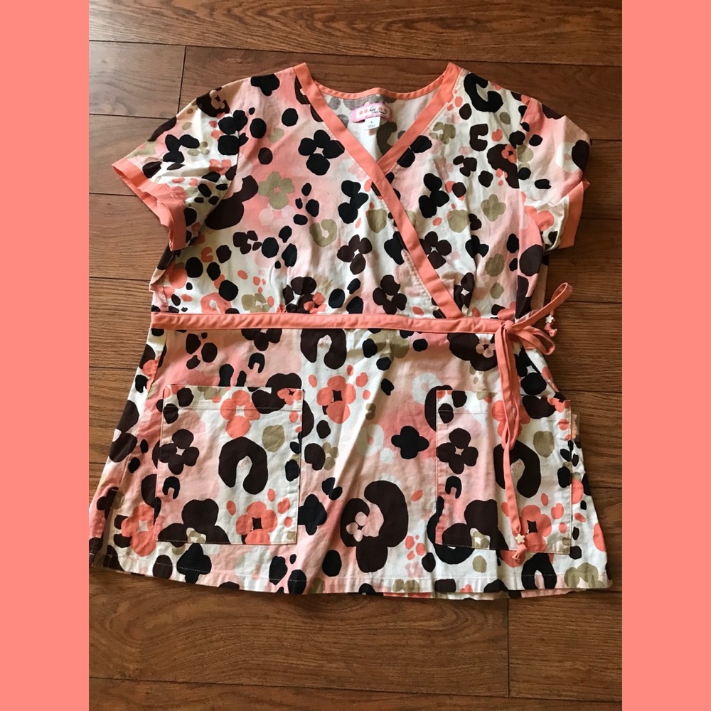 Koi Scrub Top
